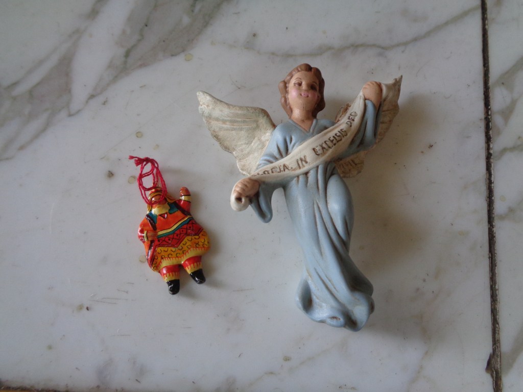 Mom's Angel and Santa Claus Ornament Keepsakes