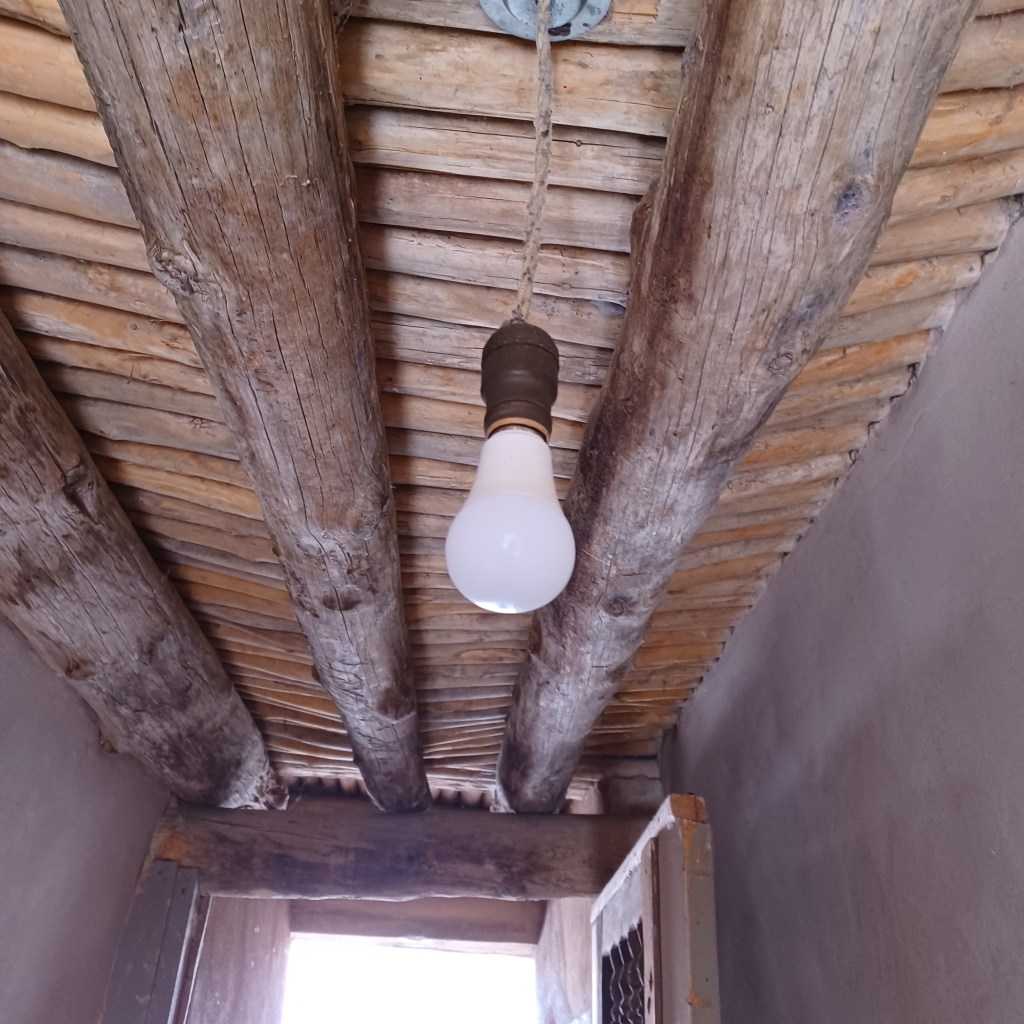 Light Bulb in Adobe Dwelling